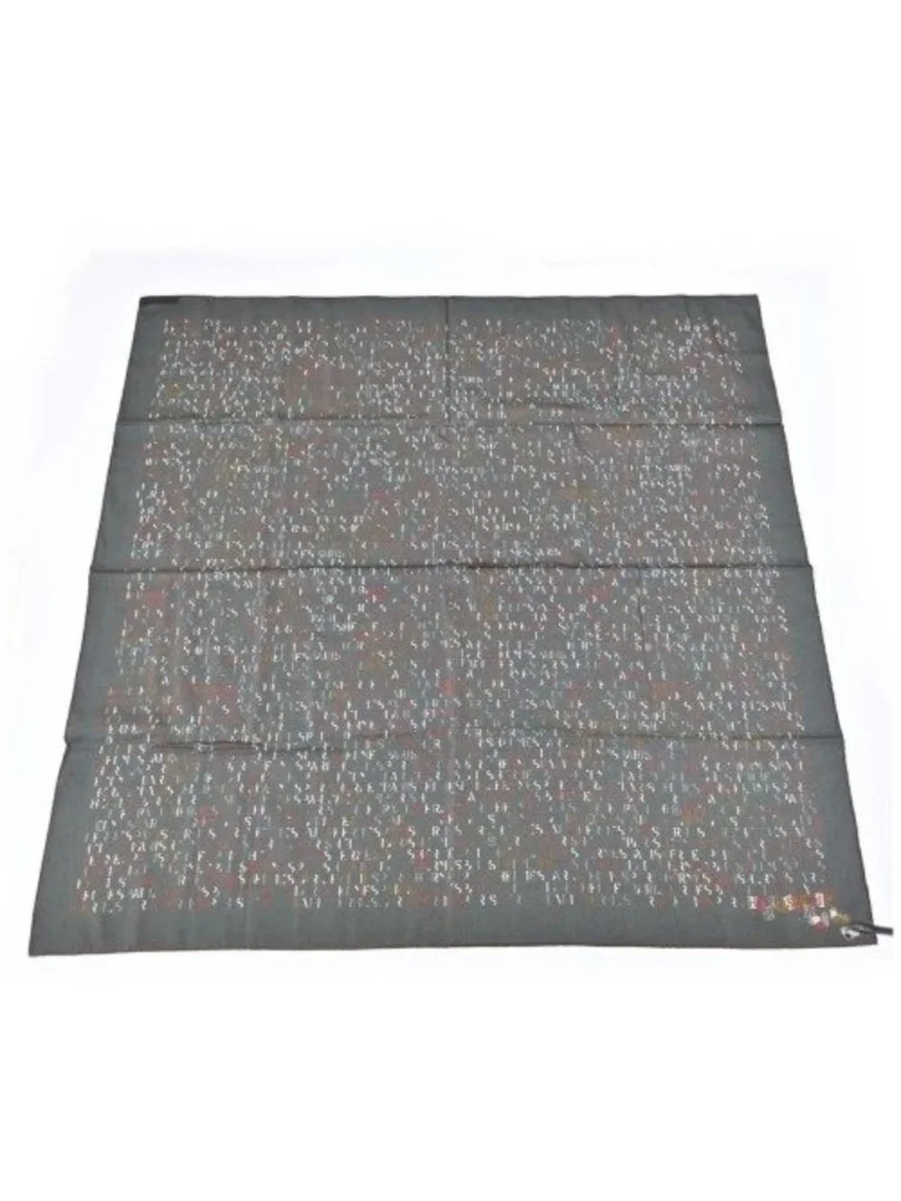 Hermes Bandana Scarf Gray